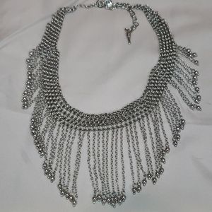 Waterfall statement collar necklace